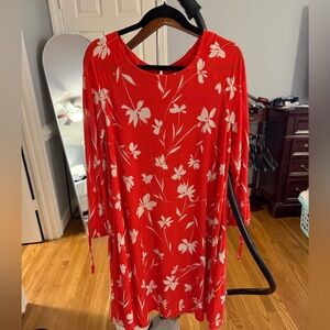 Jessica Howard Red and White Dress
